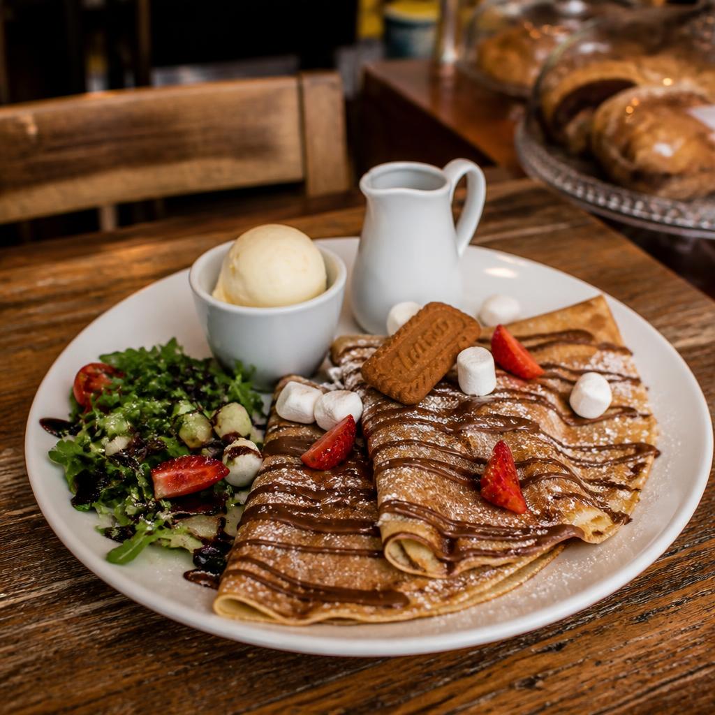 Vegan and dairy free crepes